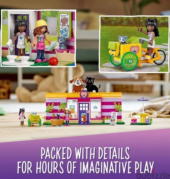 LEGO Friends Pet Adoption Café 41699 Building Toy - Collectible Animal 0