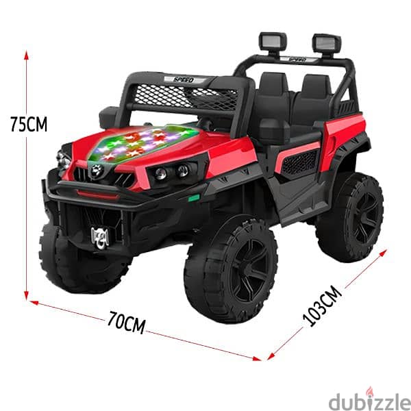 Children Rechargeable 12V Battery Operated Ride on Jeep 1