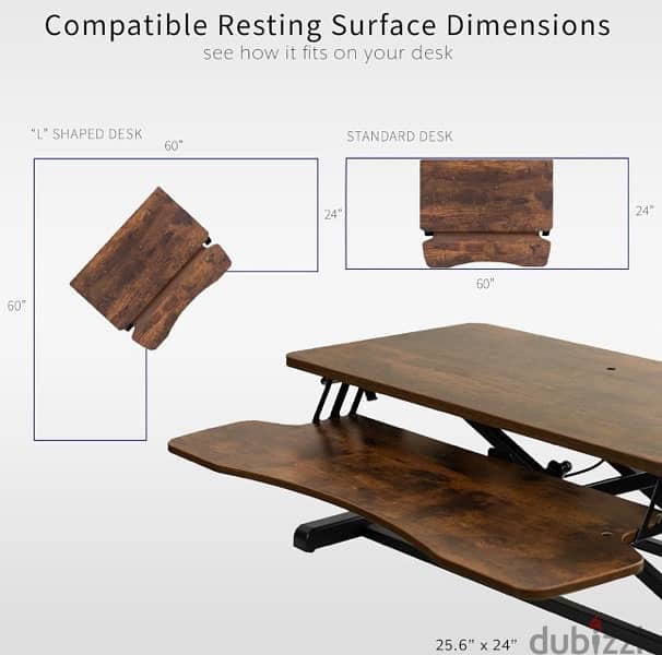 Standing Desk Converter طاولة إضافية للمكتب 5