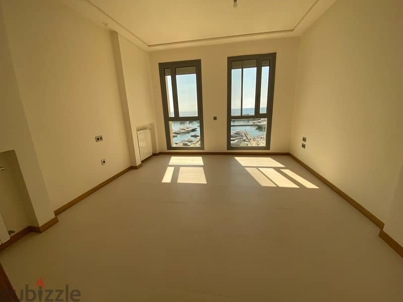 3 master bedrooms / full marina view/330 sqm apartment for rent dbayeh 6