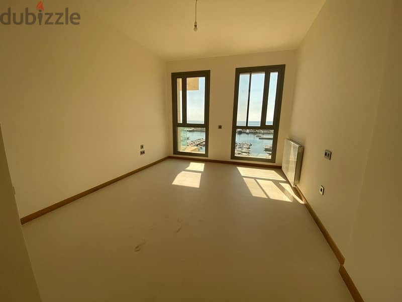 3 master bedrooms / full marina view/330 sqm apartment for rent dbayeh 7