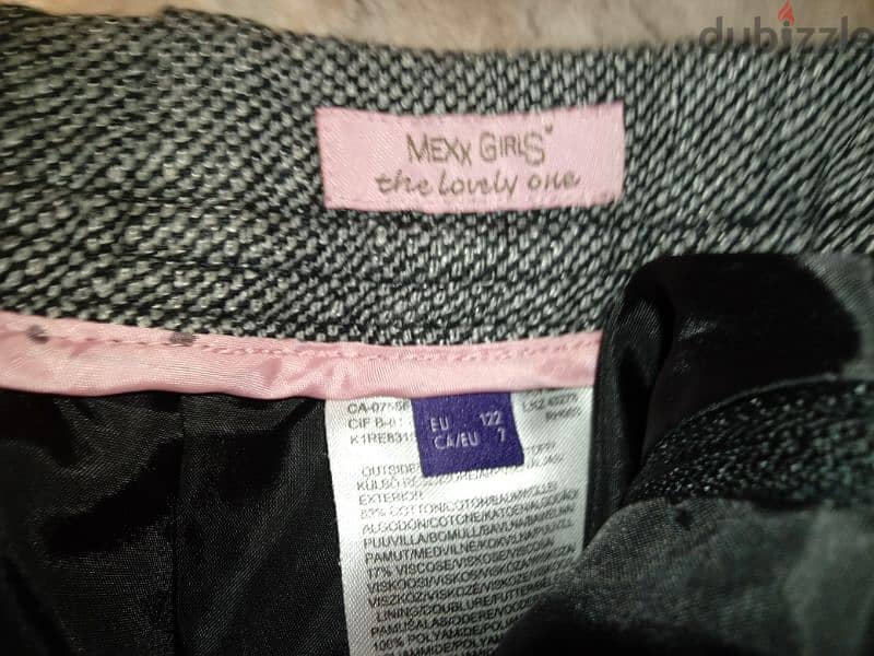 MEXX GIRL winter skirt _ 7years_like new_excellent condition 1