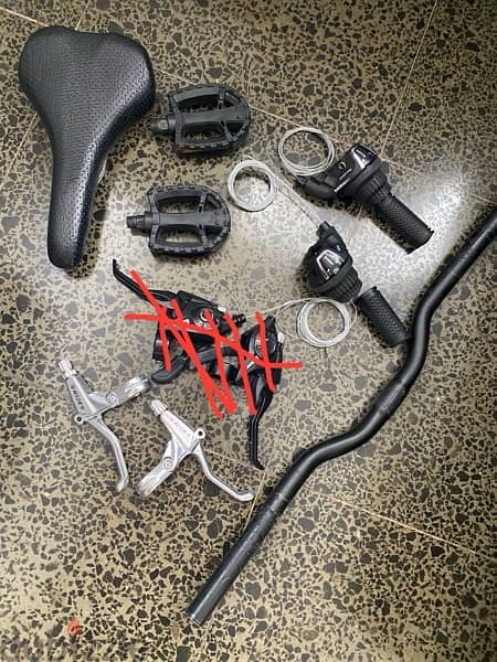 some used bicycle spare parts 0
