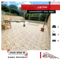 Apartment for sale in jeita 265 SQM REF#NW56245