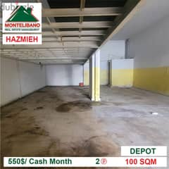 550$/Cash Month!! Depot for rent in Hazmieh!!
