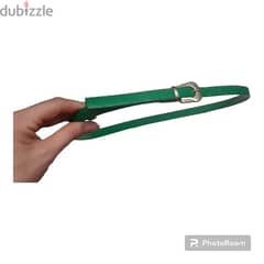 Green Leather Belt