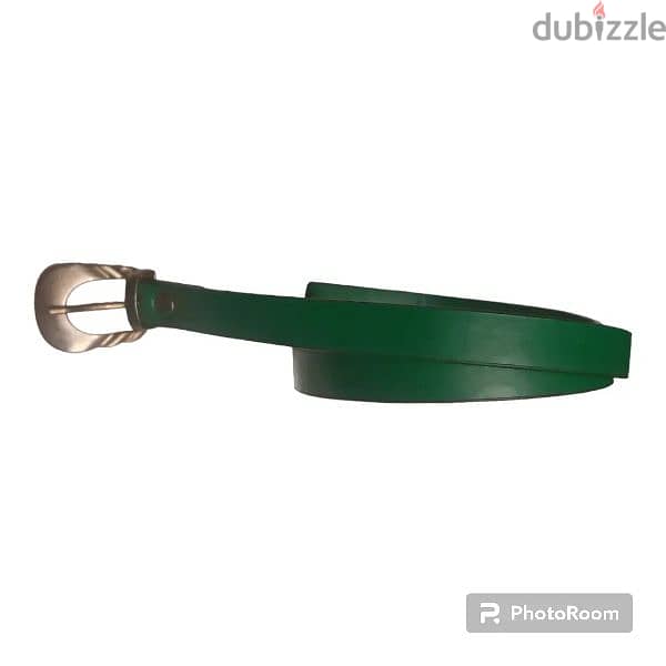 Green Leather Belt 2