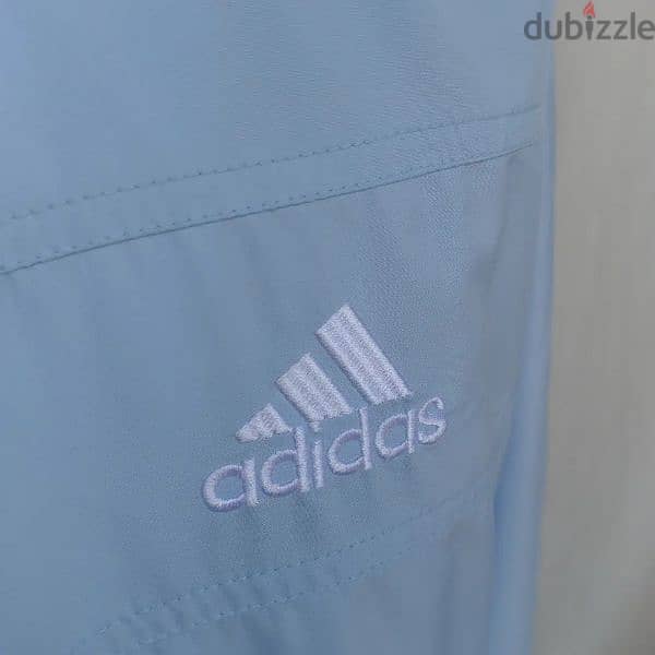 Original "Adidas" Mesh Lining Nylon Track Top Jacket Size Men Med/Lar 2