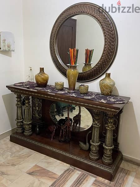 console table  with mirror 1