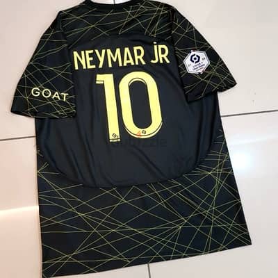 neymar jr 10 psg air jordan 2022/2023 away champions shirt