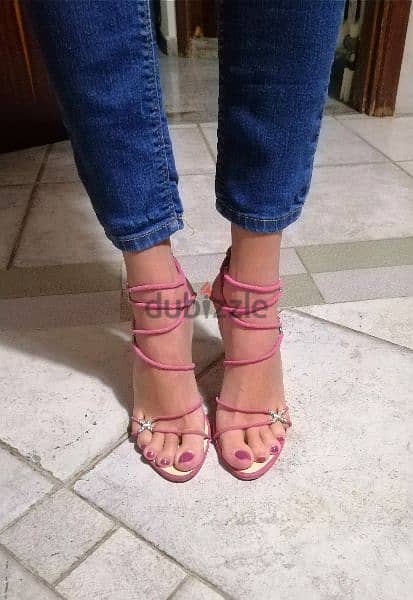 Giuseppe Zanotti pink sandals size 37.5 1