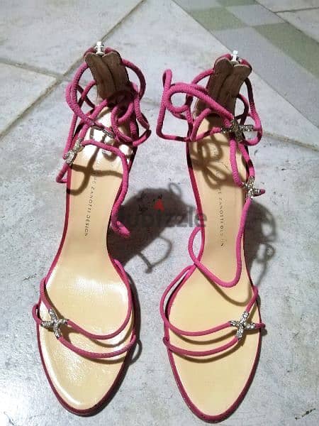 Giuseppe Zanotti pink sandals size 37.5 2