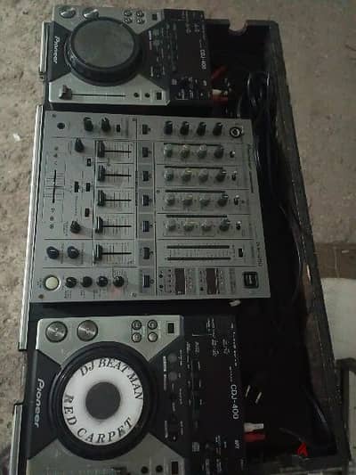 pioneer dj 2 cdj 400 with djm 600