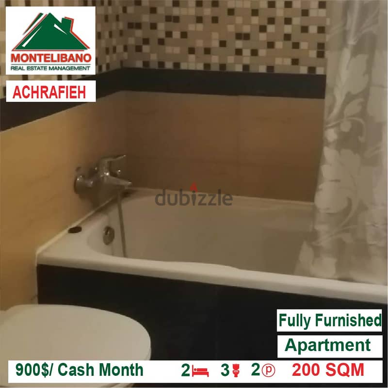 900$/Cash Month!! Apartment for rent in Achrafieh!! 4