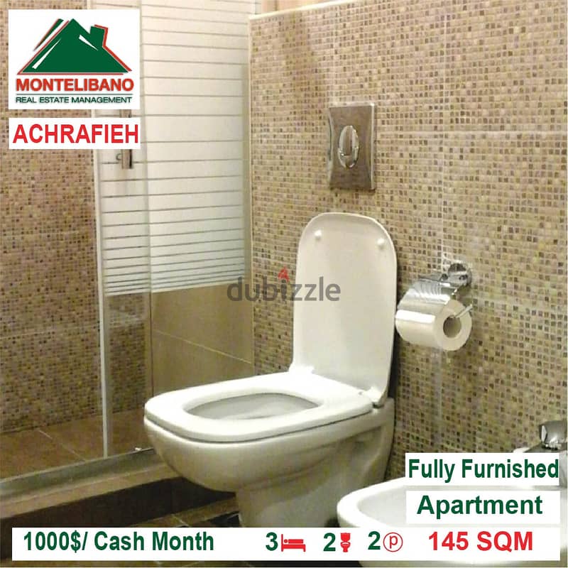 1000$/Cash Month!! Apartment for rent in Achrafieh!! 4
