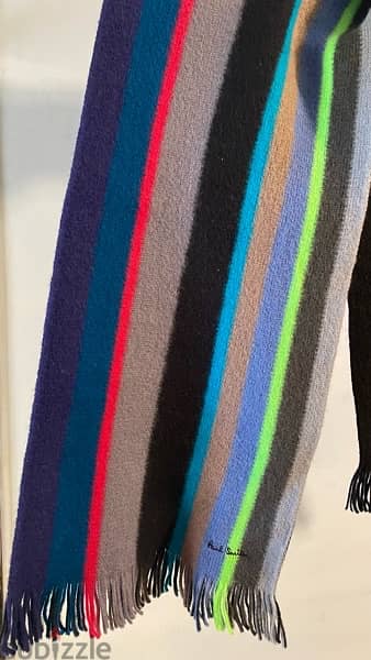 Paul Smith Wool Scarf Made in Germany 4