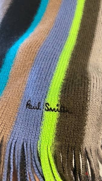 Paul Smith Wool Scarf Made in Germany 7