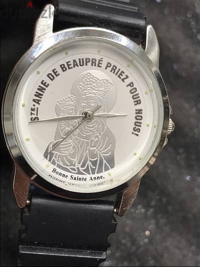 very rare watch new never used , st. anne de beaupre priez pour nous