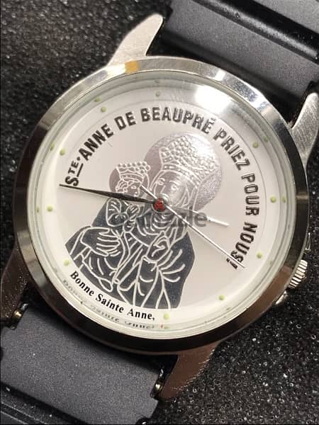 very rare watch new never used , st. anne de beaupre priez pour nous 1