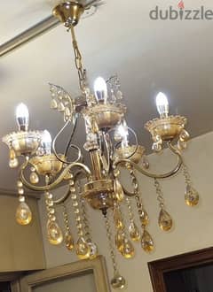 chandelier ثريا لون عسلي