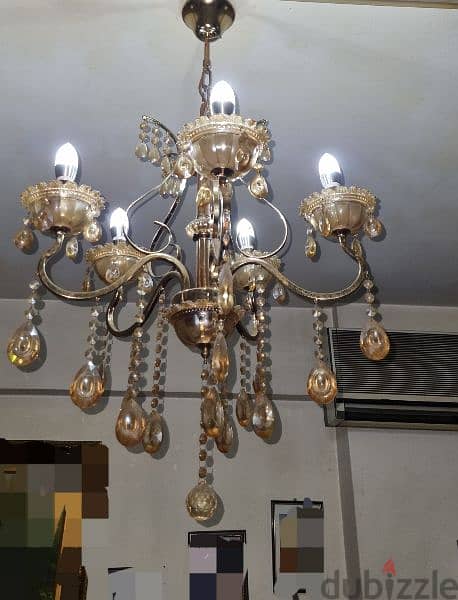 chandelier ثريا لون عسلي 1