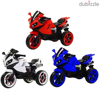 Children 2 Motors 6V 3 Wheel Ride On Motorcycle