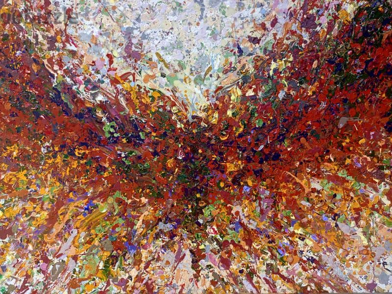 painting "Fluttering in Fall Hues" 1