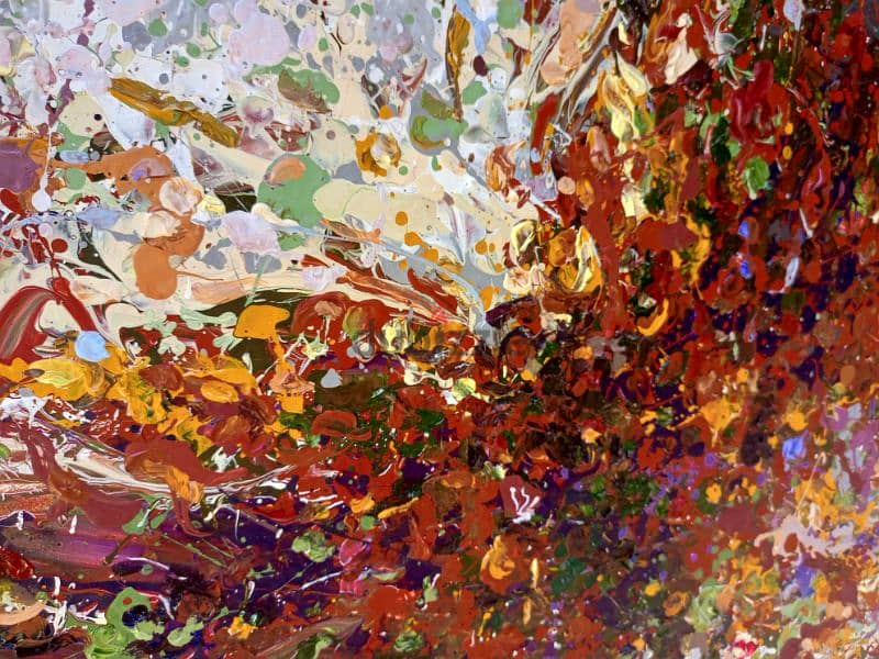 painting "Fluttering in Fall Hues" 2