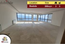 Baabda 200m2 | Luxury | New Flat | Panoramic View | 0