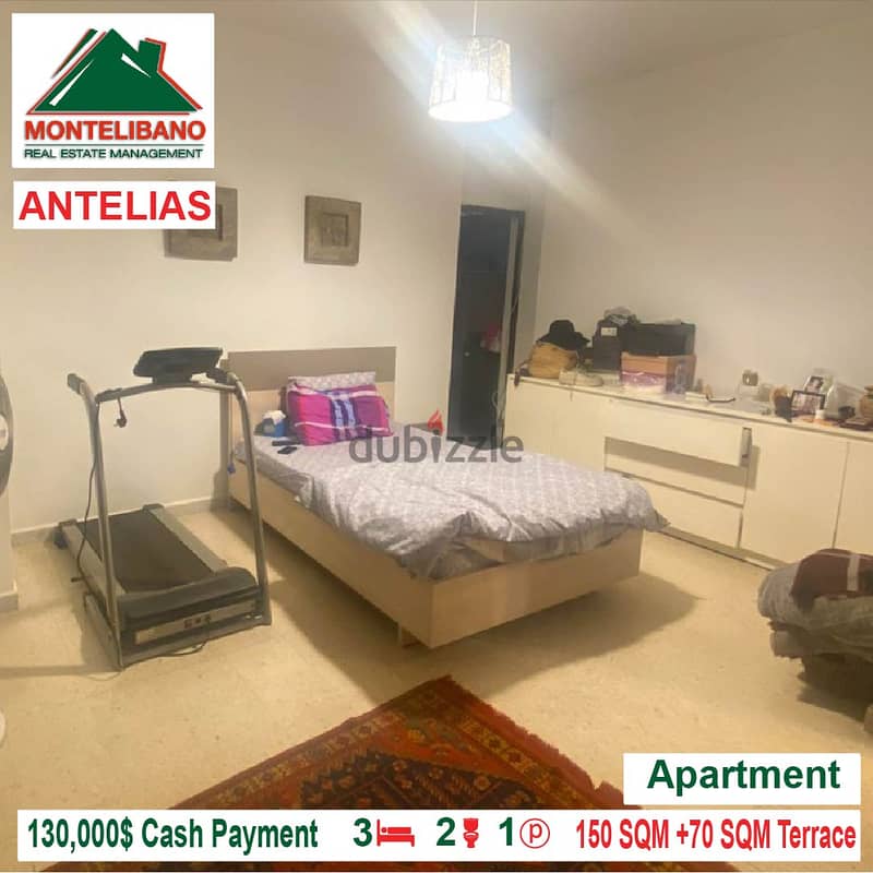 130,000$ Cash Payment!! Apartment for sale in Antelias!! 3