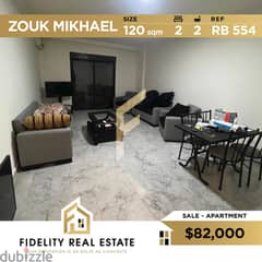 Apartment for sale in Zouk Mikael RB554