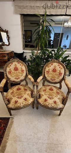 Louis XVI pair of chairs