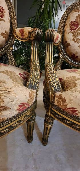 Louis XVI pair of chairs 4