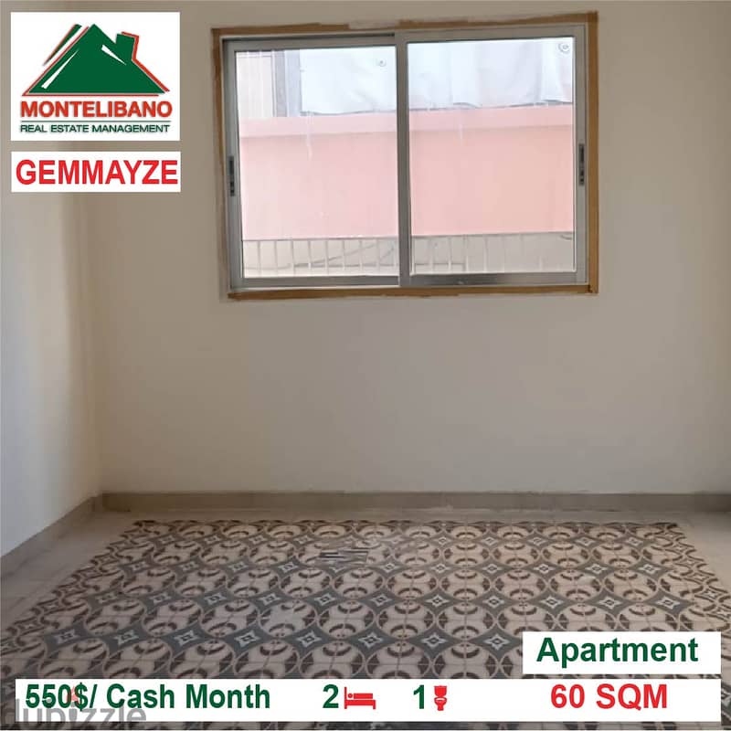 550$/Cash Month!! Apartment for rent in Gemmayze!! 1
