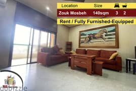 Zouk Mosbeh 140m2 | Rent | Furnished/Equipped | Open Sea View | EL 0
