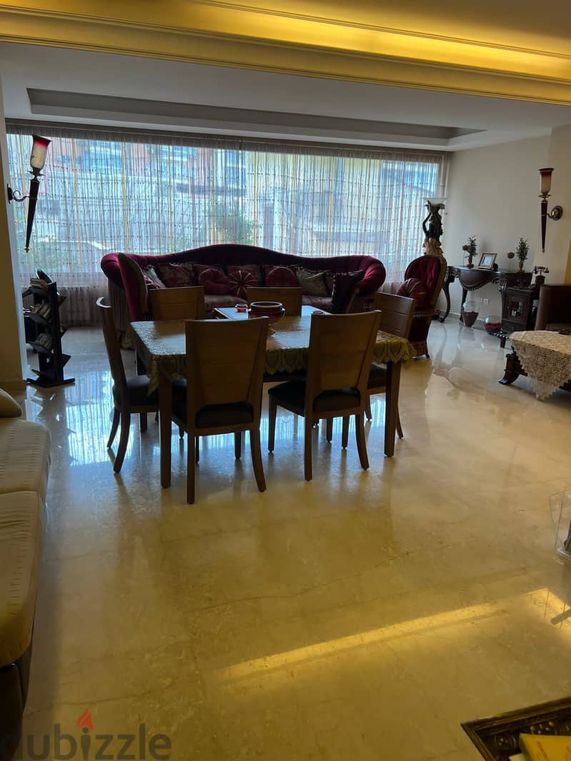Furnished 250m2 apartment+100m2 terrace for sale in Hazmieh Martakla 0