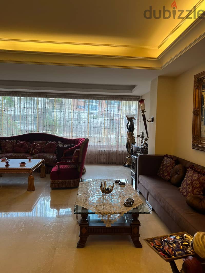 Furnished 250m2 apartment+100m2 terrace for sale in Hazmieh Martakla 6