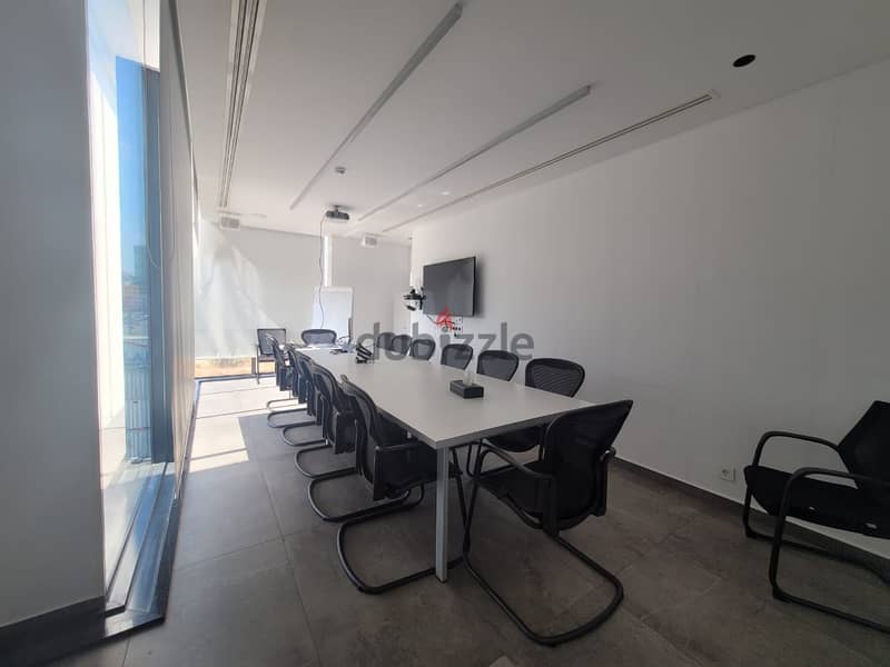 Luxurious decorated 400 m2 office for rent in Dbayeh Highway 3