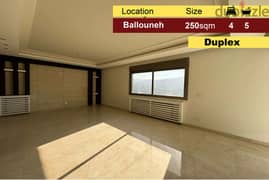 Ballouneh duplex 250m2 | 70m2 Terrace | Brand New | Panoramic View | 0