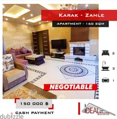 Furnished apartment for sale in karak zahle 160 SQM REF#AB16001 0