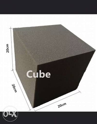 acoustic cube foam charcoal bass trap