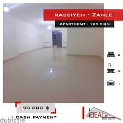 Apartment for sale in rassieh zahle 185 SQM REF#AB16003