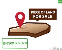 $250/sqm land in Ghazir/غزير with sea & mountain view REF#SS98014