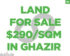 $290/sqm great location land in Ghazir/غزير with view REF#SS98017