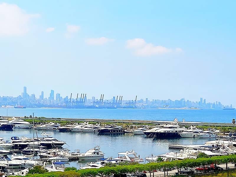 full marina view /fully furnished/apartment for rent waterfront dbayeh 8