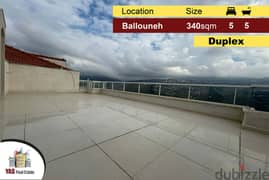 Ballouneh 340m2 | Duplex | Panoramic View | New | Luxurious | Catch | 0