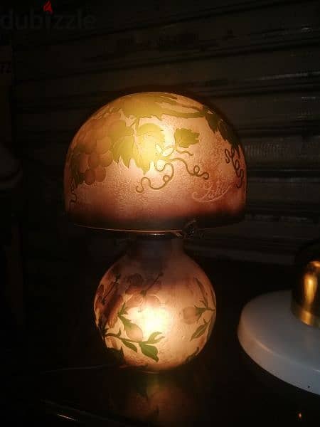 two pieces of lampadaire galle original signed 1