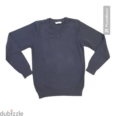 M&S School V-Neck Navy Sweater