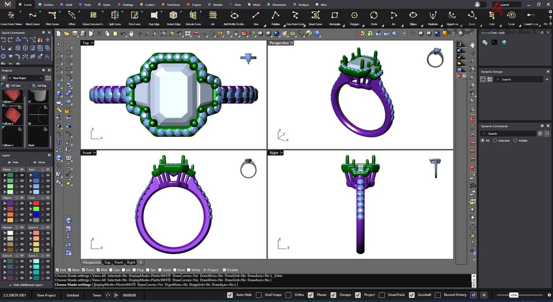 Jewelry Design 3D Modeling Online Live Lesson Courses . 1