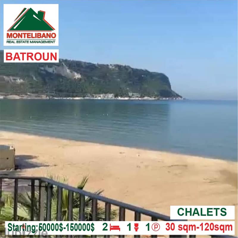 Starting:50000$-150000$ Cash Payment!! Chalets for sale in Batroun!! 1